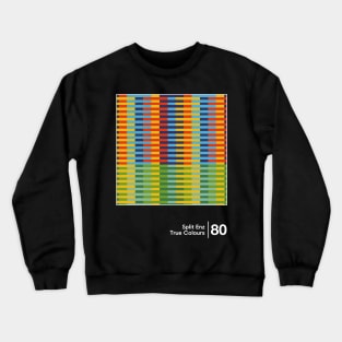 Split Enz - Minimalist Graphic Artwork Design Crewneck Sweatshirt